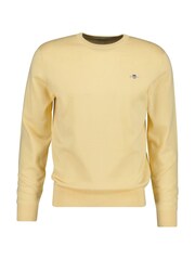 GANT Yellow Classic Cotton Crew Neck Jumper - Image 1 of 1