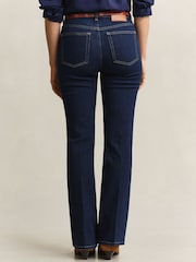 GANT Blue Slim Fit Flare Stretch Denim Jeans - Image 2 of 8