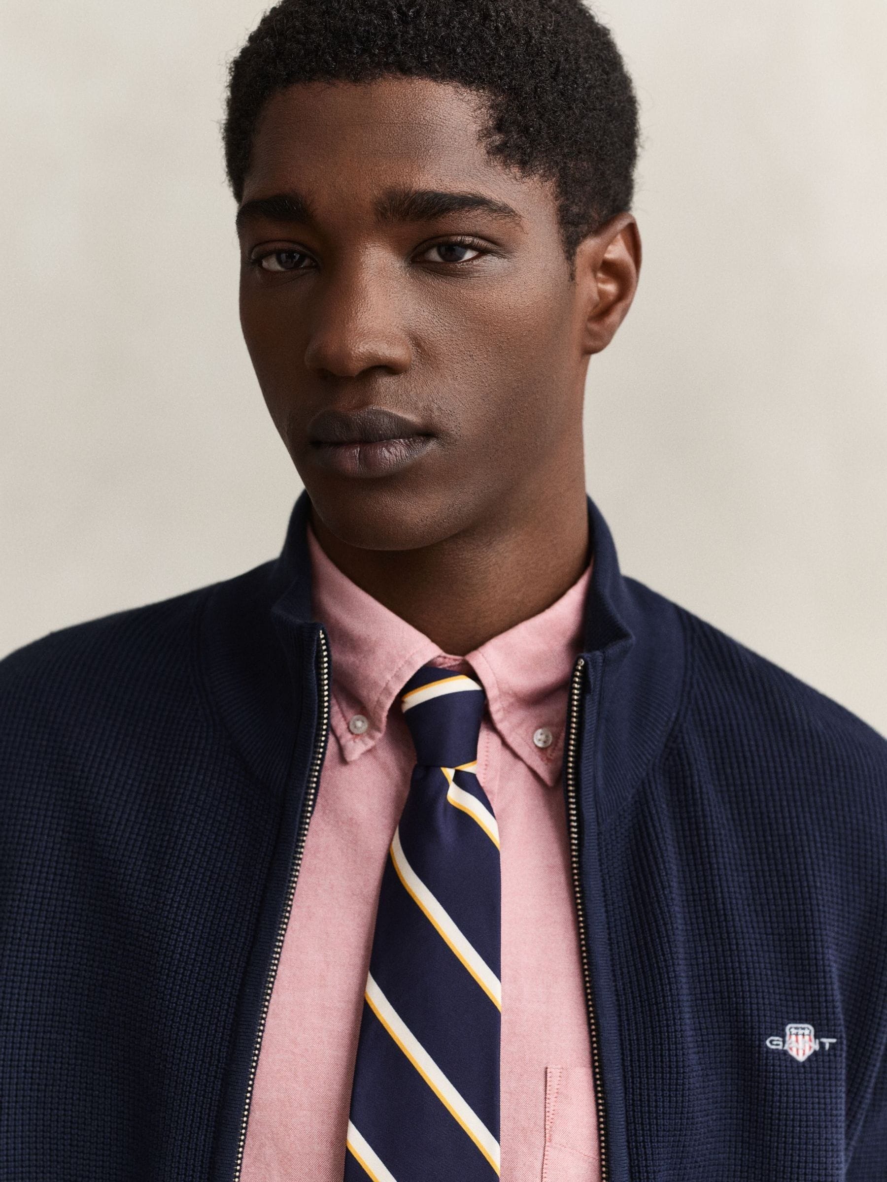 Comprar Azul - GANT Micro Textured Zip Through Cardigan from Next