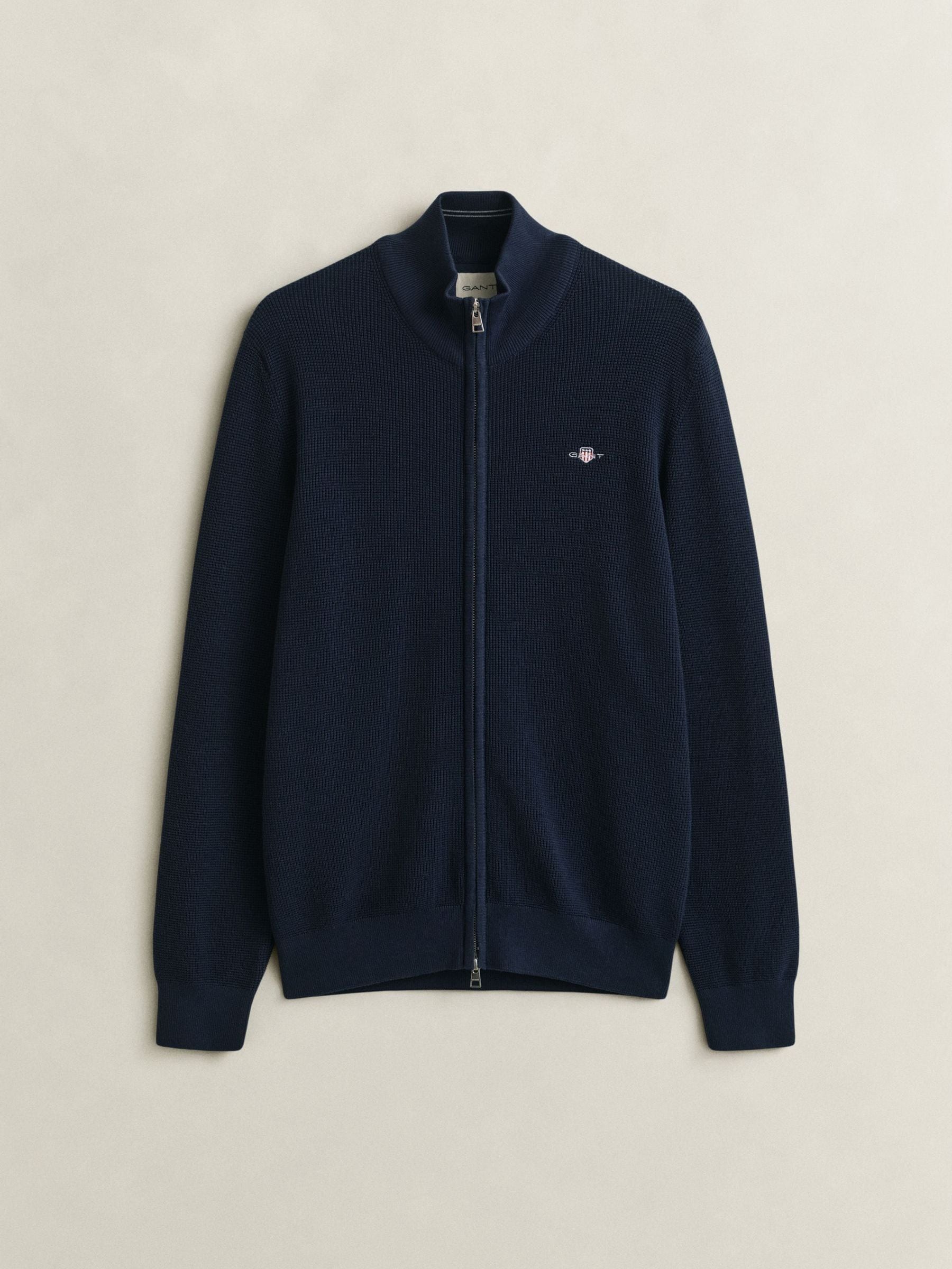 Comprar Azul - GANT Micro Textured Zip Through Cardigan from Next