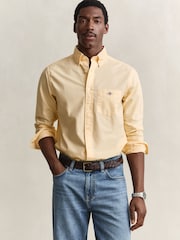 GANT Yellow Classic Oxford Shirt - Image 1 of 7