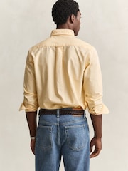 GANT Yellow Classic Oxford Shirt - Image 4 of 7