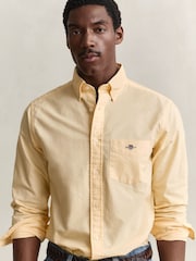 GANT Yellow Classic Oxford Shirt - Image 5 of 7