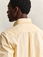GANT Yellow Classic Oxford Shirt - Image 6 of 7