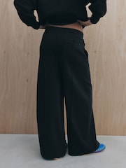 self. Black Wide Leg Joggers - Image 4 of 8