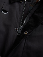 Black Shower Resistant Tri Blend Barn Jacket - Image 10 of 11