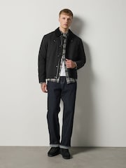 Black Shower Resistant Tri Blend Barn Jacket - Image 2 of 11
