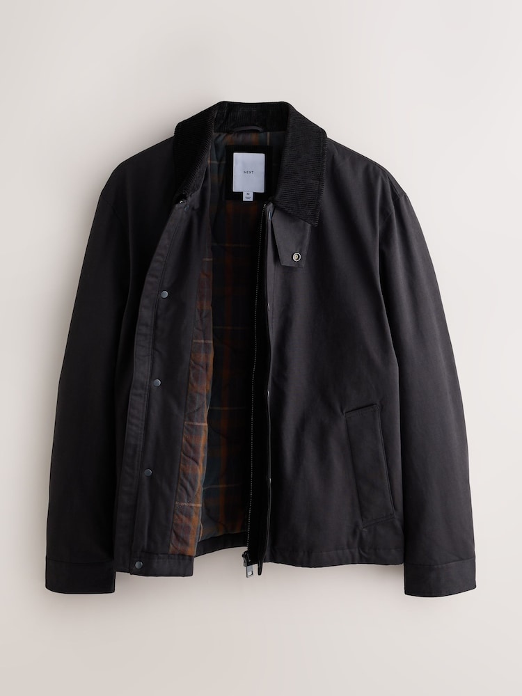 Black Shower Resistant Tri Blend Barn Jacket - Image 2 of 11 Black Shower Resistant Tri Blend Barn Jacket - Image 2 of 11