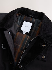 Black Shower Resistant Tri Blend Barn Jacket - Image 9 of 11