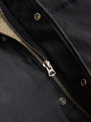 Black Cotton Borg Lined Shacket - Image 13 of 14