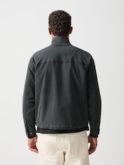Black Cotton Borg Lined Shacket - Image 3 of 14