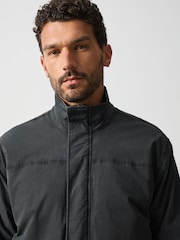 Black Cotton Borg Lined Shacket - Image 4 of 14