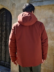 Orange Shower Resistant Borg Lined Parka Jacket - Image 2 of 8