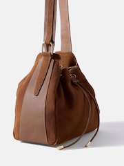 Mint Velvet Brown Mabel Suede Bucket Bag - Image 4 of 4