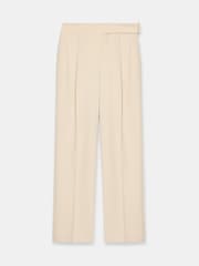 Mint Velvet Grey Tapered Buckle Detail Trousers - Image 7 of 8