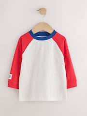 Multi Bright Long Sleeve Raglan T-Shirts 3 Pack (3mths-7yrs) - Image 4 of 6