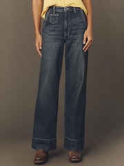 Anthropologie Pilcro Gilligan High-Rise Flare Blue Jeans - Image 2 of 4