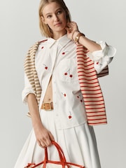 Anthropologie Maeve The Shrunken Bennet Buttondown Shirt - Image 2 of 3