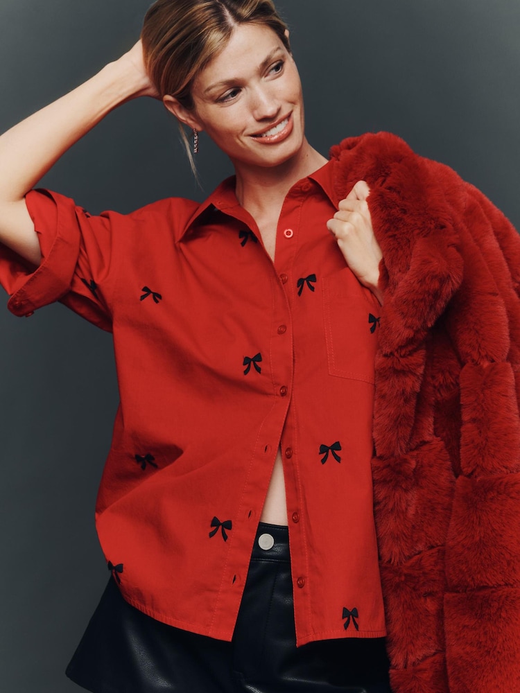 Anthropologie Maeve The Shrunken Bennet Buttondown Shirt - Image 1 of 4