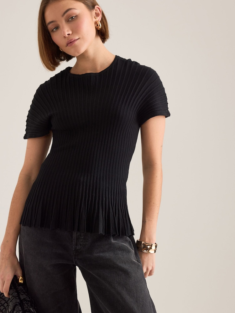 Anthropologie Rib Waisted Top - Image 2 of 4