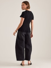 Anthropologie Rib Waisted Top - Image 3 of 4