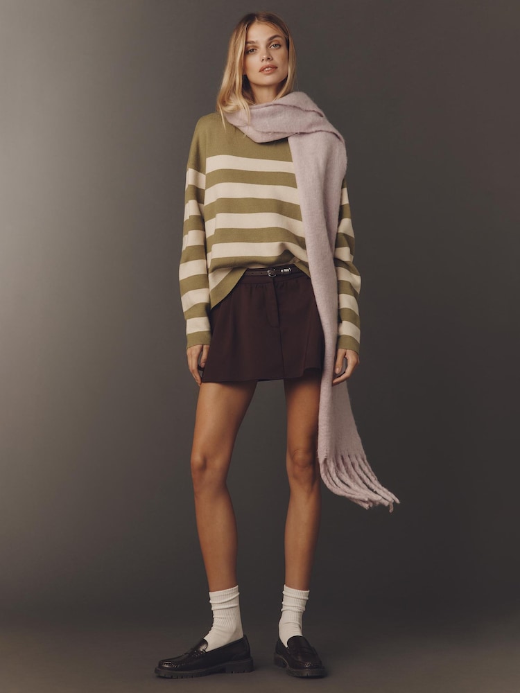 Πράσινο - Πουλόβερ με ψεύτικο λαιμόκοψη από την Anthropologie Maeve Carys - Εικόνα 3 από 3