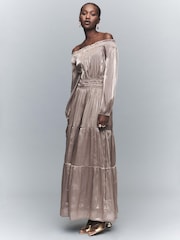 Anthropologie The Somerset Off-Shoulder Maxi Dress - Image 1 of 4