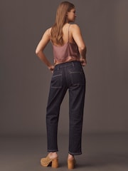 Anthropologie Pilcro The Wanderer Mid-Rise Relaxed Blue Jeans - Imaginea 2 din 4