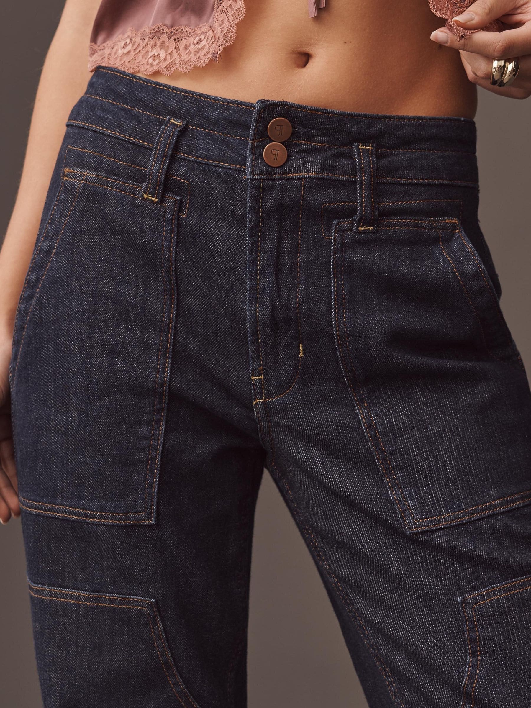 Buy Anthropologie Blue Pilcro The Wanderer Mid-Rise Relaxed Jeans