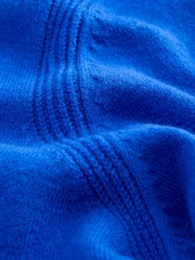 Cobalt Blue Supersoft V-Neck Long Sleeve Jumper - Image 3 of 3