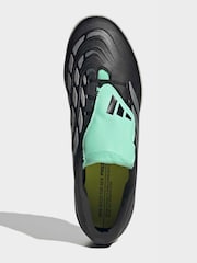 Negro - Botas de fútbol para césped artificial adidas Predator Club con lengüeta plegable - Imagen 7 de 10