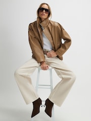 River Island Розслаблені прямі джинси з високою посадкою - Image 3 of 4