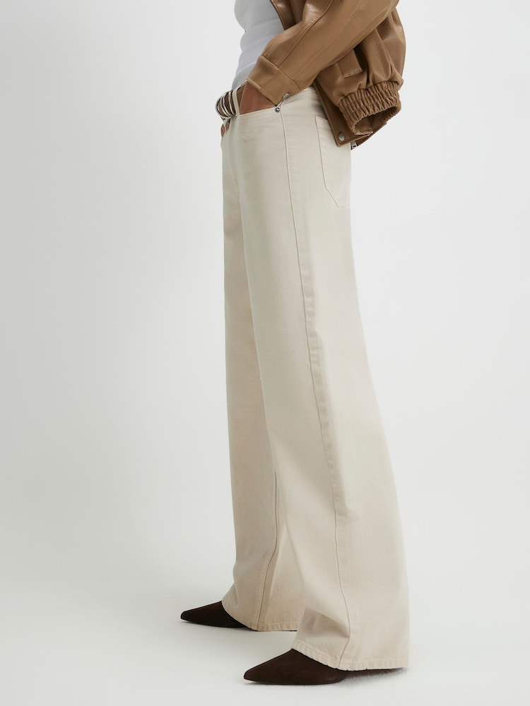 River Island Розслаблені прямі джинси з високою посадкою - Image 4 of 4