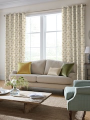 Laura Ashley Gold Endale Trellis Made to Measure Curtains - Image 2 of 9