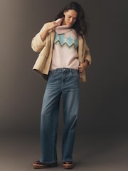 Anthropologie Sadie High-Rise Wide-Leg Blue Jeans - Image 2 of 4
