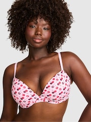 Victoria's Secret Pink Pink Tulip Cherry Print Super Push Up Bra - Image 1 of 2