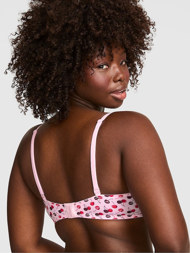 Victoria's Secret Pink Pink Tulip Cherry Print Super Push Up Bra - Image 2 of 2