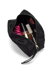 Victoria's Secret Black Jacquard Stripe Make Up Bag - Image 2 of 3