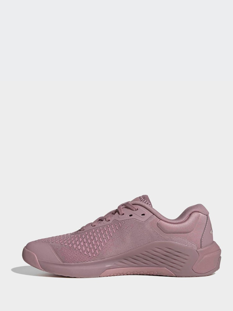 adidas Purple Dropset Trainers - Image 2 of 9