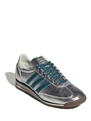 adidas Originals Grey SL72 Trainers - Image 3 of 9