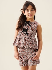 Angel & Rocket Livvy Leopard Peplum Top - Billede 3 af 5