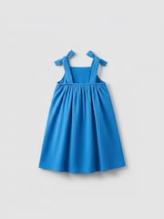 Angel & Rocket Blue Matilda Scalloped Bow Dress - Image 6 of 6