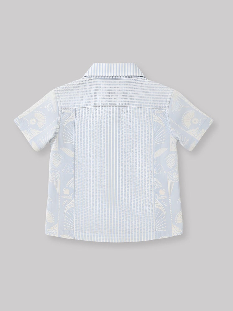 Angel & Rocket Regan カットソーストライプ柄パームシャツ - 画像 2 / 2 Angel & Rocket Regan カットソーストライプ柄パームシャツ - 画像 2 / 2