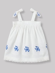Angel & Rocket White Alessia Embroidered Scalloped Dress - Image 5 of 5