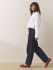 White Casual Long Sleeve Cropped Shirt - Image 3 of 7