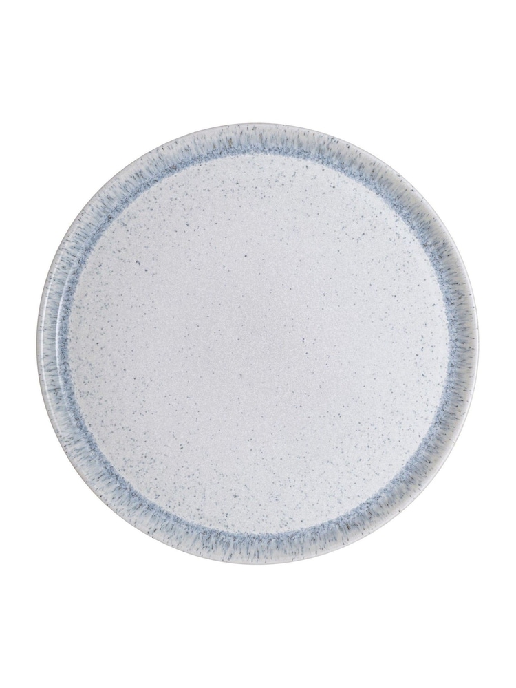 Denby Set of 4 White Aurora Dinner Plates - Image 2 of 3