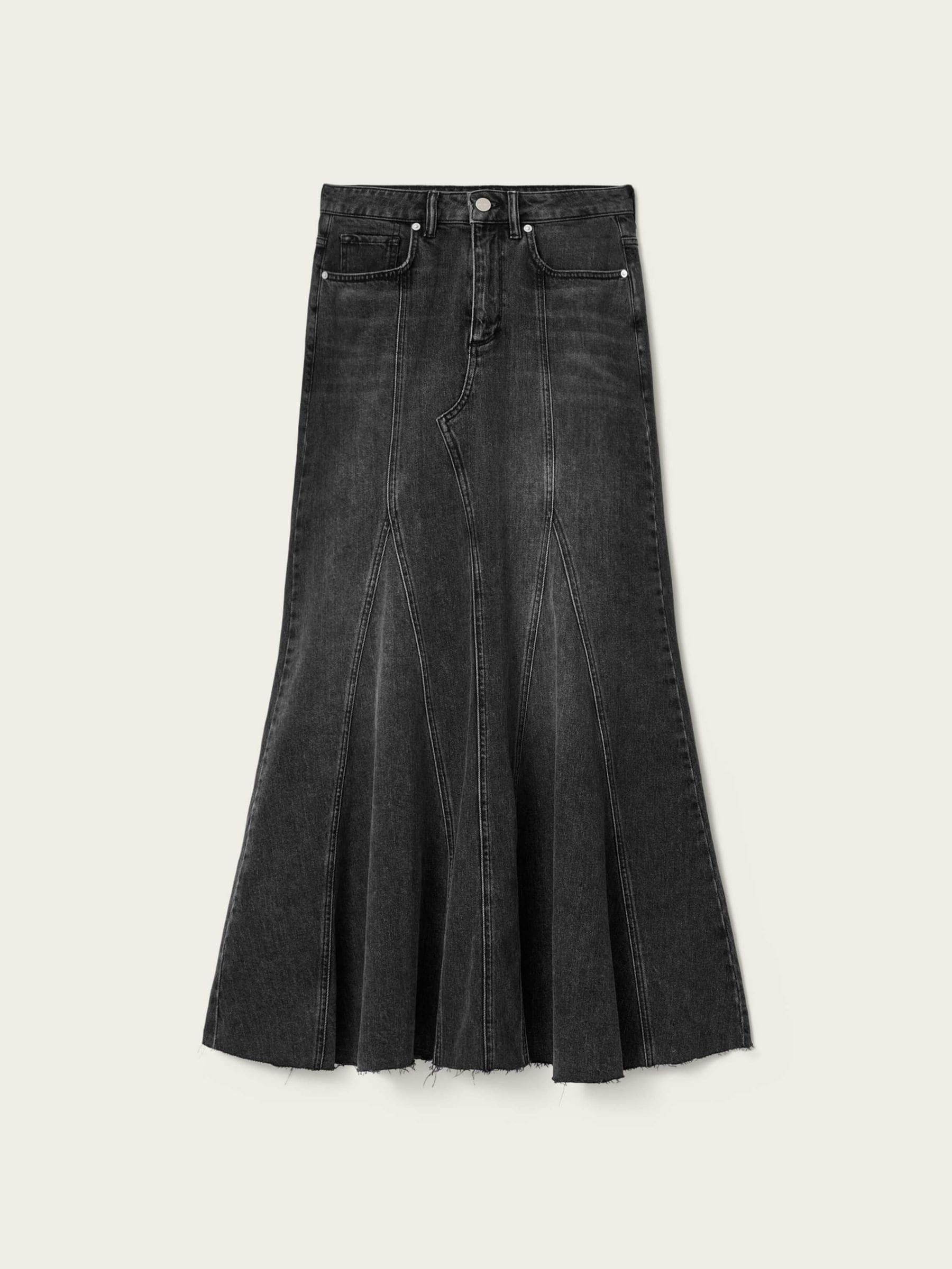 Buy AllSaints Black Alma Denim Skirt from Next USA