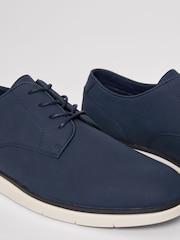 Blau - Threadbare Derby-Schuhe aus Wildlederimitat - Bild 4 von 5