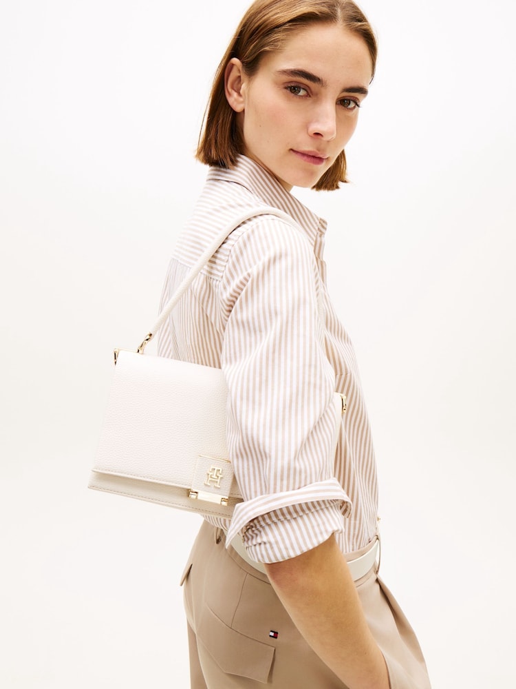 Tommy Hilfiger White Cream Cross-Body Bag - Image 5 of 5
