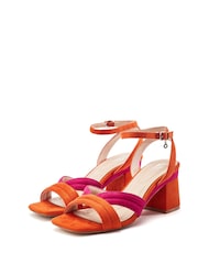Moda in Pelle Pink Madelia Block Heel Strappy Sandals - Image 2 of 4